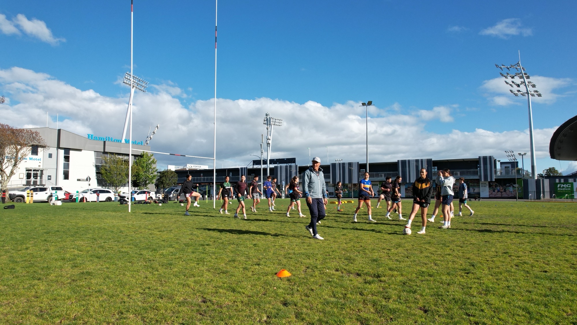 Aerial View of Training Session